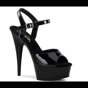 BRAND NEW Black Platform Stilletos Size 9